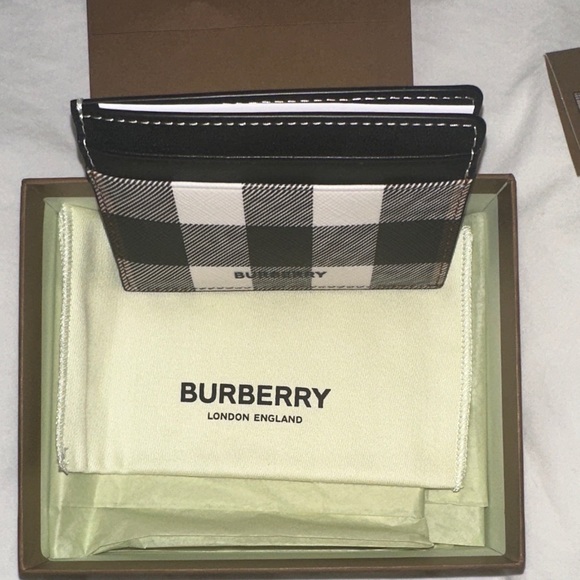 Burberry Kier Corner Card-case Monochrome Check